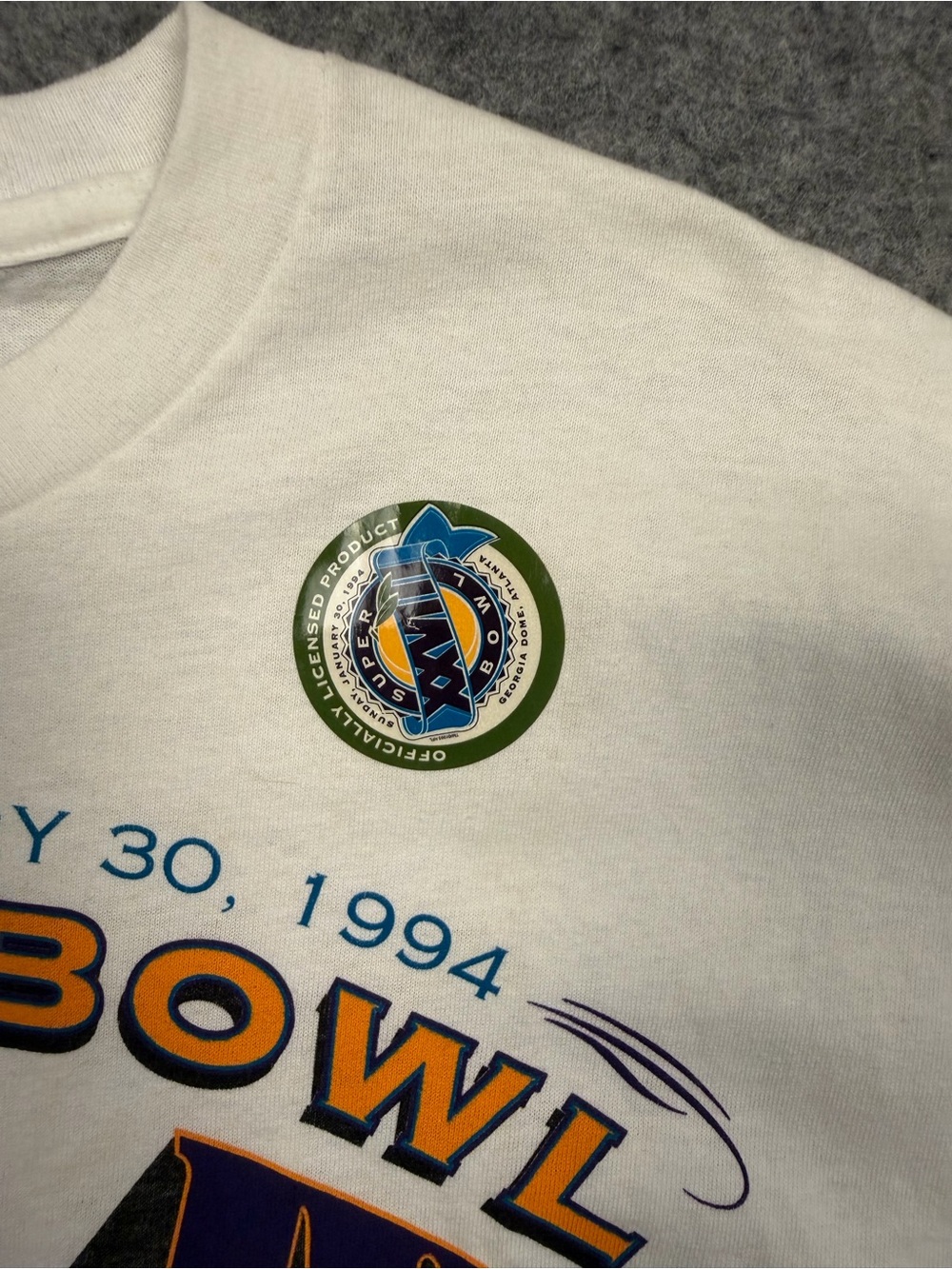 Vintage 1994 Starter Super Bowl XXVIII Cowboys Bills T-Shirt Large - Picture 2 of 11
